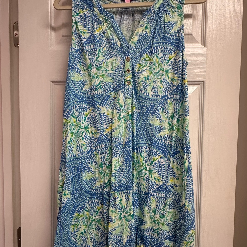 Lily Pulitzer Essie Dress Tropical Like It’s Hot Mini Floral Bennet Size Medium